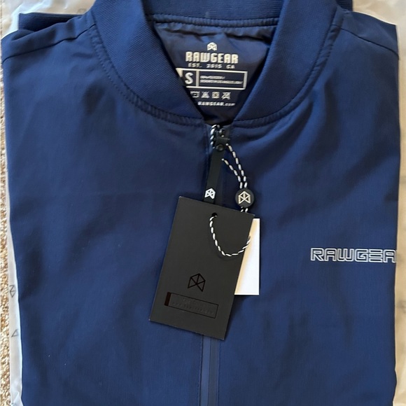 NWT Raw Gear Bomber Jacket Light Navy Blue Size Small - Picture 6 of 7
